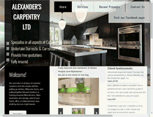 Tablet Screenshot of alexanderscarpentry.com